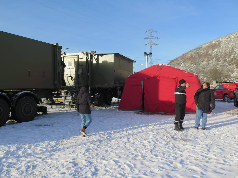 Fotos: Así es el puesto de mando de la UME