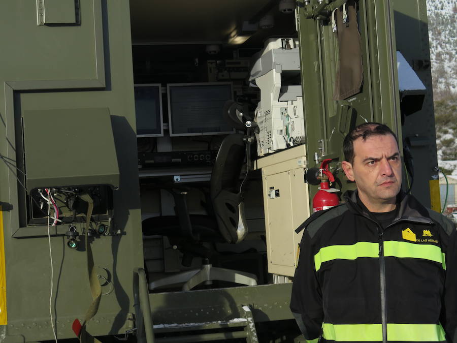 Fotos: Así es el puesto de mando de la UME