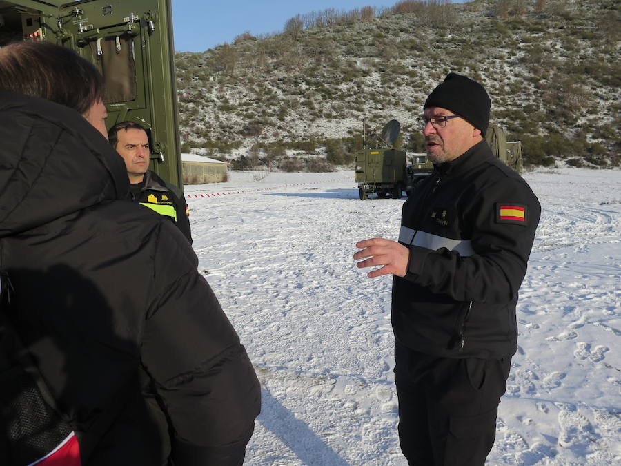 Fotos: Así es el puesto de mando de la UME