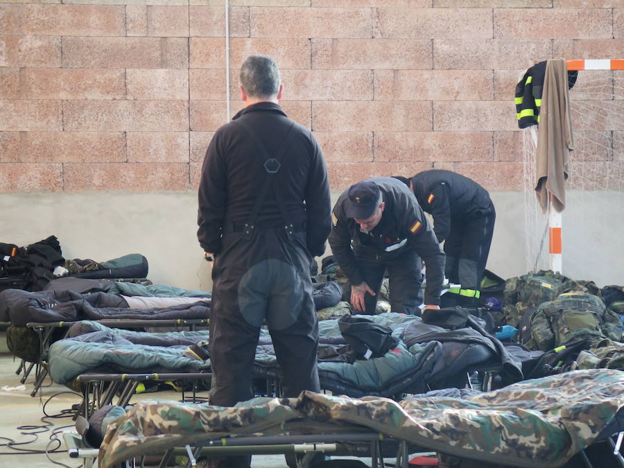 Fotos: Así es el puesto de mando de la UME