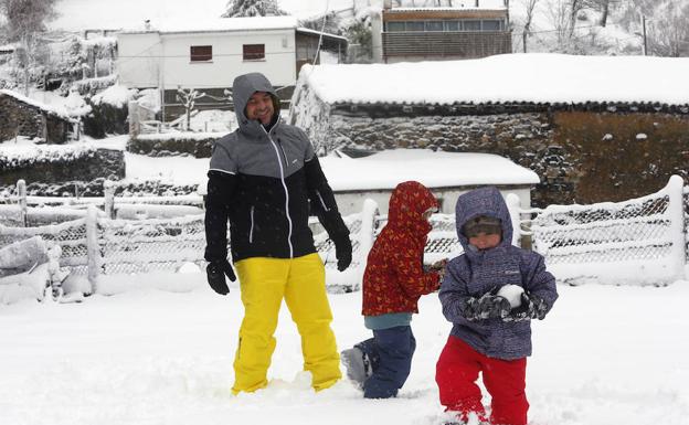 Juegos en la nieve. 