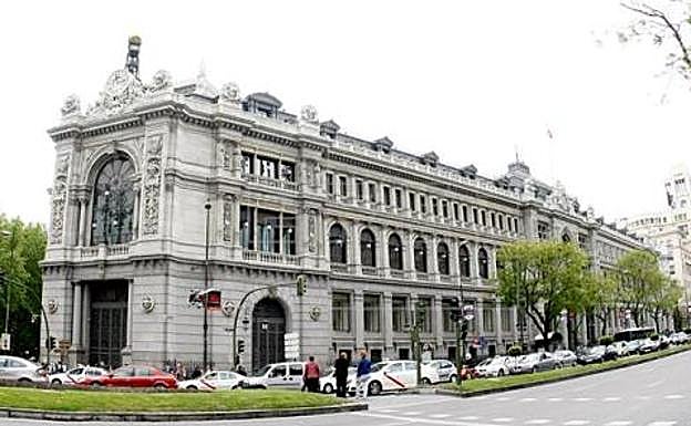 Fachada del Banco de España en Madrid.