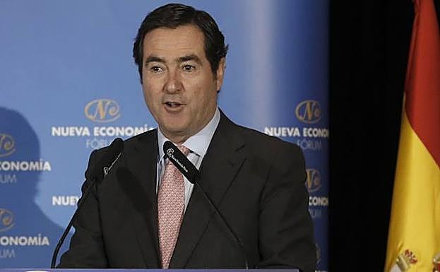 Antonio Garamendi, presidente de la CEOE, en una imagen de archivo.