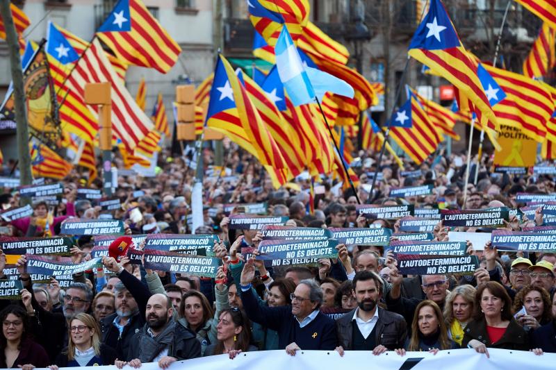 Fotos: La manifestación contra el juicio del &#039;procés&#039;, en imágenes