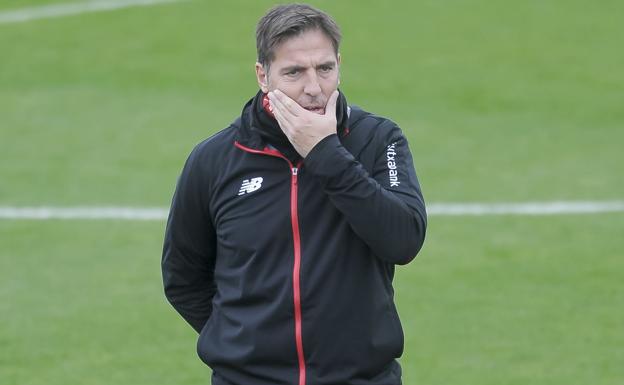 Eduardo Berizzo, en su etapa al frente del Athletic. 