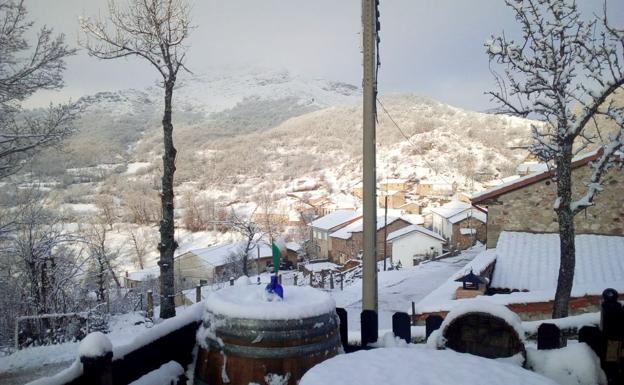 Nevada en la localidad de Ferreras del Puerto, comarca del Valderrueda 