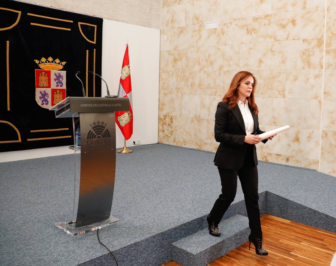 La presidenta de las Cortes que profirió duros reproches contra el presidente regional del PP Alfonso Fernández Mañueco, abandona su cargo como procuradora y se da de baja como militante del PP