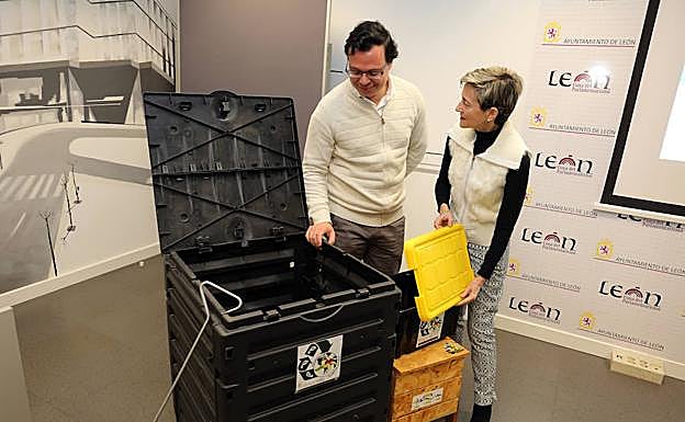 Los centros docentes de León han reciclado 282.000 kilos de residuos orgánicos desde 2017