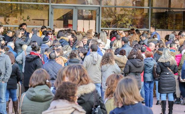 Opositores para plazas de enfermería en la convocatoria celebrada en 2016. 