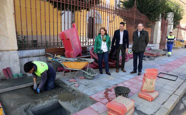 Visita de los concejales a las obras. 