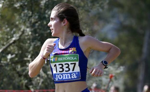 Marta García, en el Campeonato de España de Cross por Clubes de este domingo en Linares.