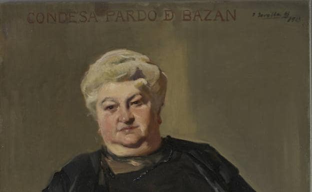 Retrato de Emilia Pardo Bazán realizado por Sorolla. /Hispanic Society of America, Nueva York