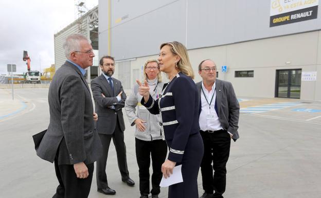 Pilar del Olmo, durante su visita a las instalaciones. 