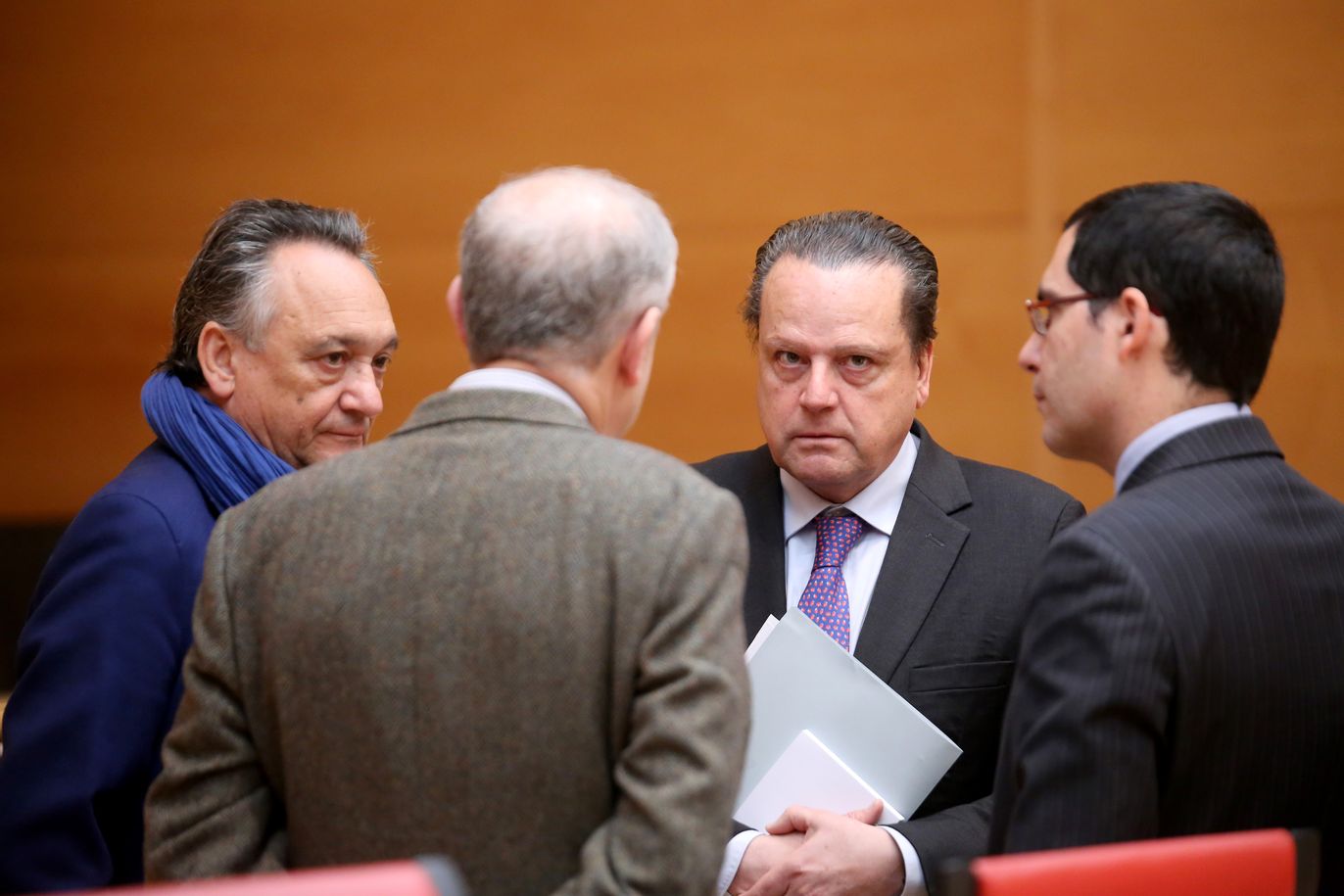 El presidente del Consejo de Cuentas, Mario Amilivia, en el debate y votación del Plan Anual de Fiscalizaciones del Consejo de Cuentas de Castilla y León para el ejercicio 2019