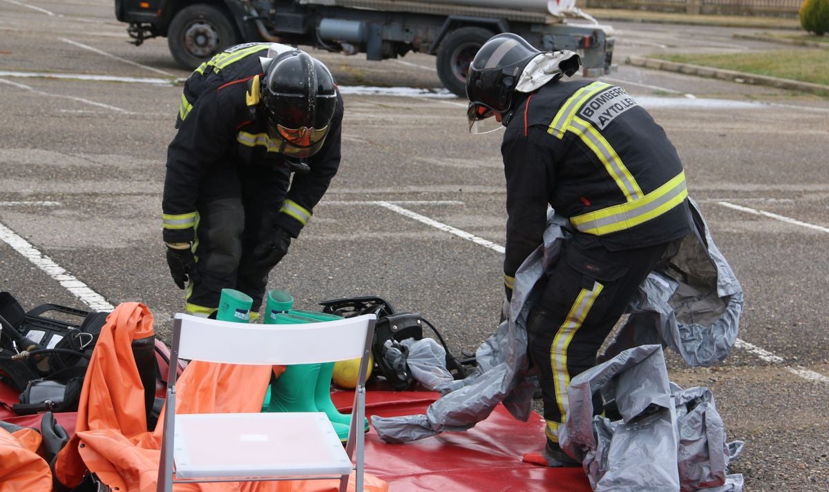 Fotos: Simulacro de los Bomberos de León