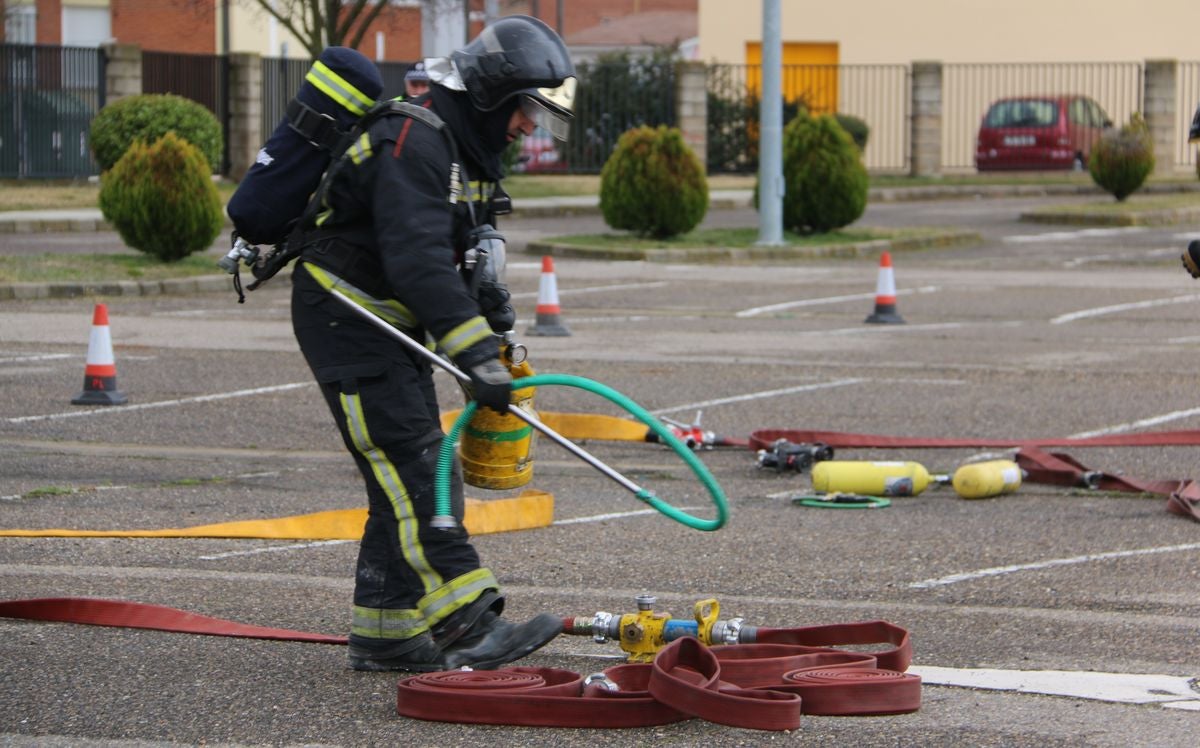 Fotos: Simulacro de los Bomberos de León