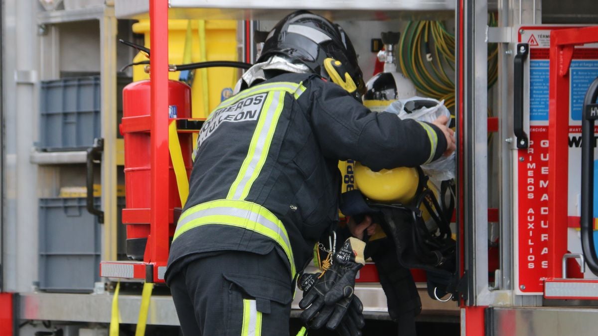 Fotos: Simulacro de los Bomberos de León