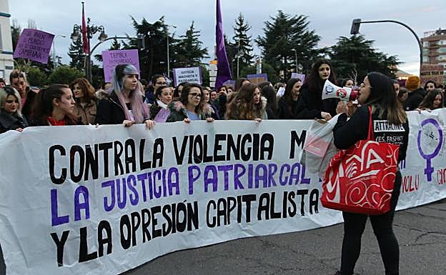 Galería. Una de las pancartas de la manifestación.