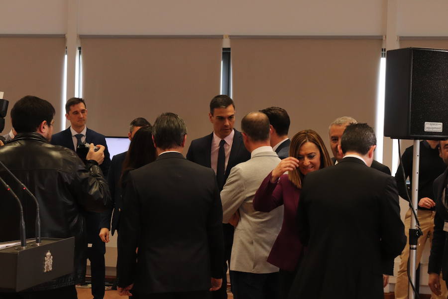 Fotos: La visita de Pedro Sánchez al Instituto Tecnológico de Castilla y León en Burgos, en imágenes