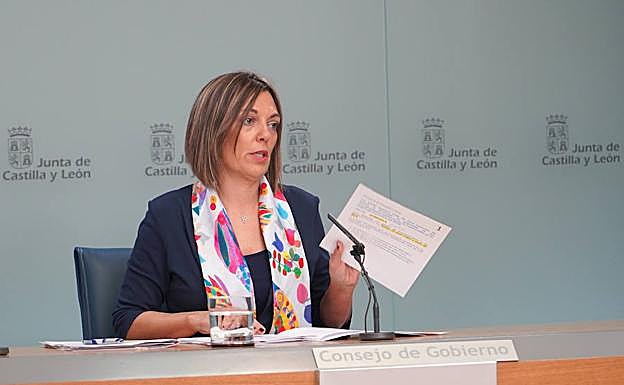 La consejera de Agricultura y Ganadería y portavoz de la Junta de Castilla y León, Milagros Marcos.