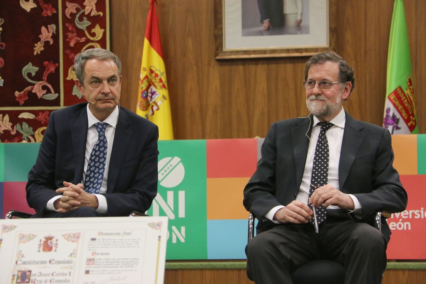 Los dos expresidentes del Gobierno se citan en León para hablar de los 40 años de la ULE y 40 años de la Constitución