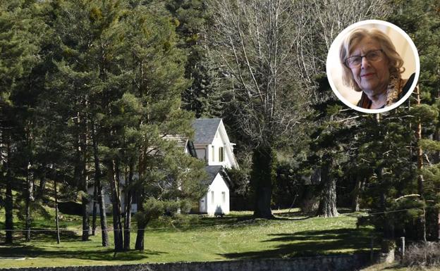 Al fondo, la vivienda de Manuela Carmena en San Rafael. 