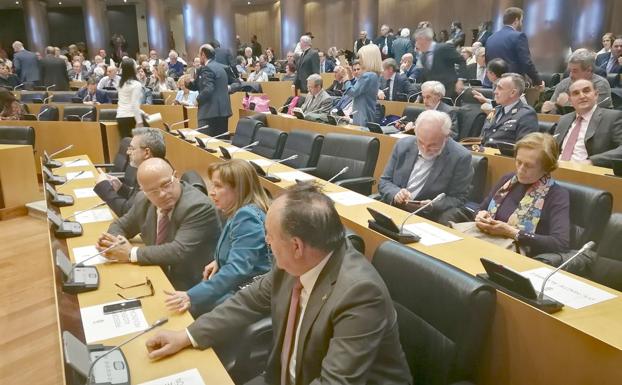 Un instante de la cita celebrada en el Congreso de los Diputados.