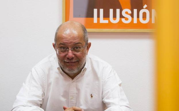 Francisco Igea en la sede de Ciudadanos en Valladolid