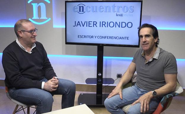 Javier Iriondo, durante la entrevista en leonoticias este jueves.