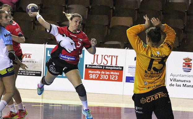 Marina González, en una acción de partido.