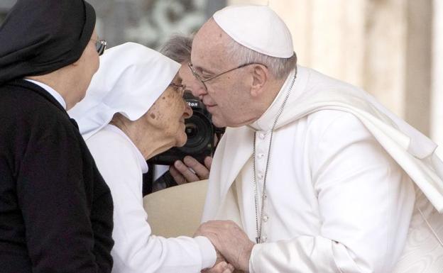 El Papa, durante una recepción oficial.