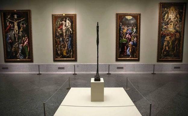Imagen principal - Obras de Giacometti en El Prado.