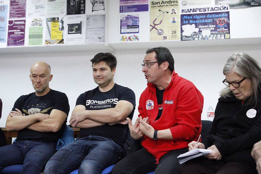 Fotos: Podemos mantiene una reunión con Bomberos de todo el país