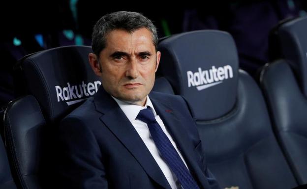 El técnico del Barcelona, Ernesto Valverde.
