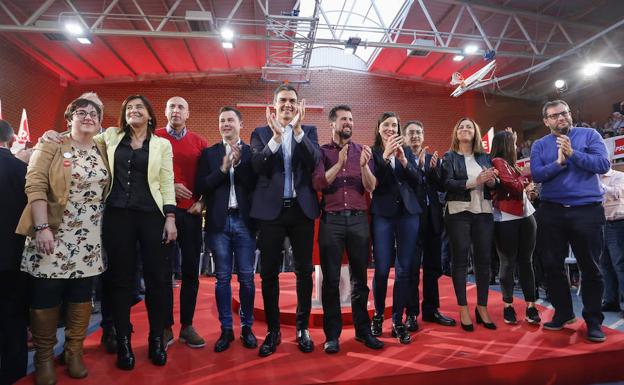 Galería. Acto electoral de Pedro Sánchez en León. 