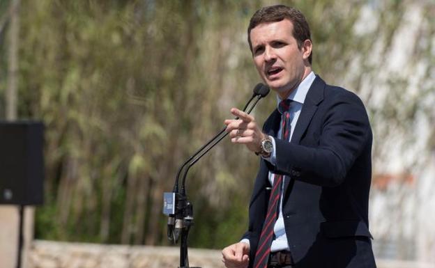 El presidente del Partido Popular, Pablo Casado.