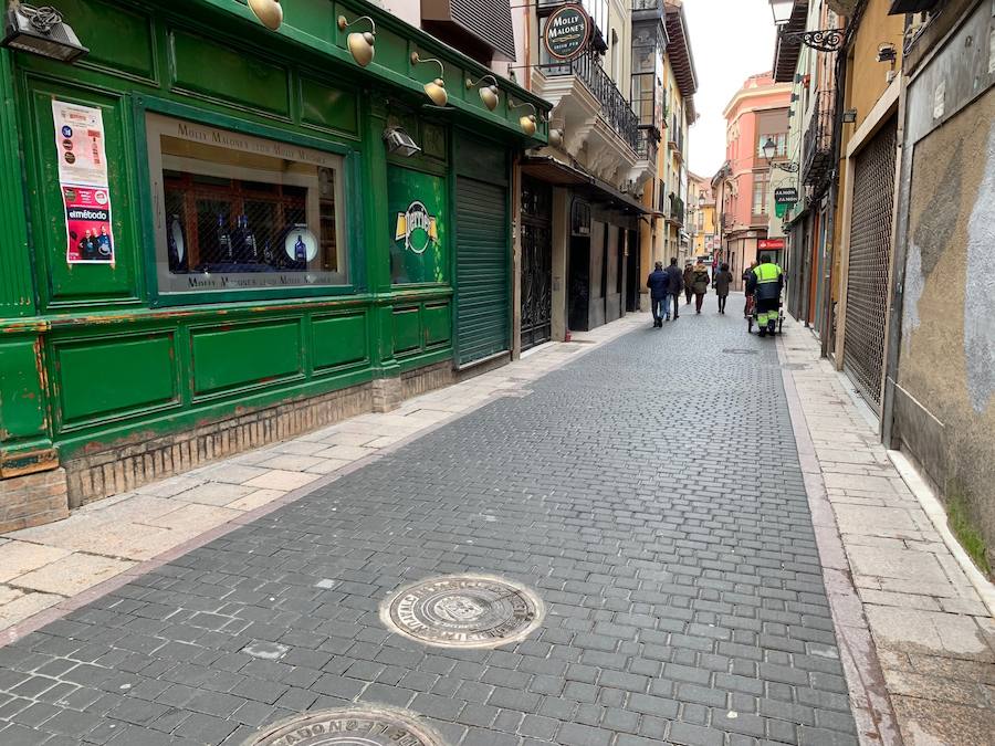 Fotos: &#039;Lavado de cara&#039; del casco histórico de León