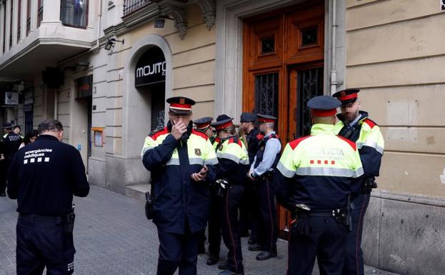 Algunos de los agentes que participaron en el operativo. 