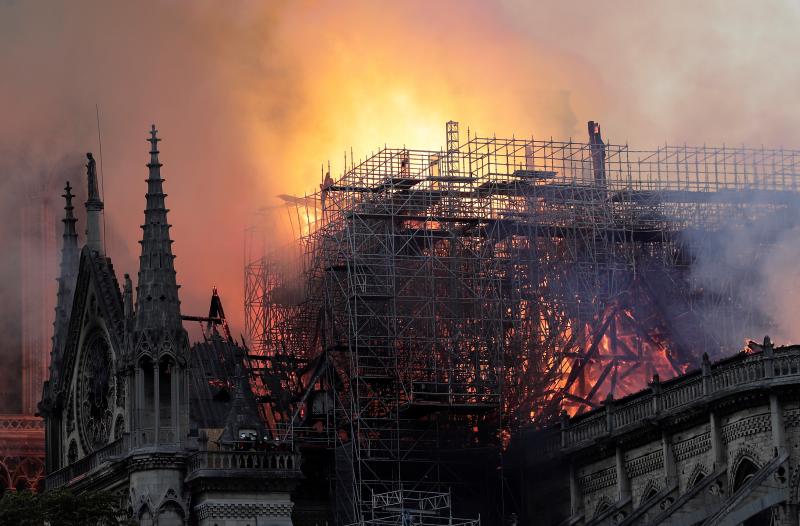 Fotos: El incendio de la catedral de Notre Dame, en imágenes