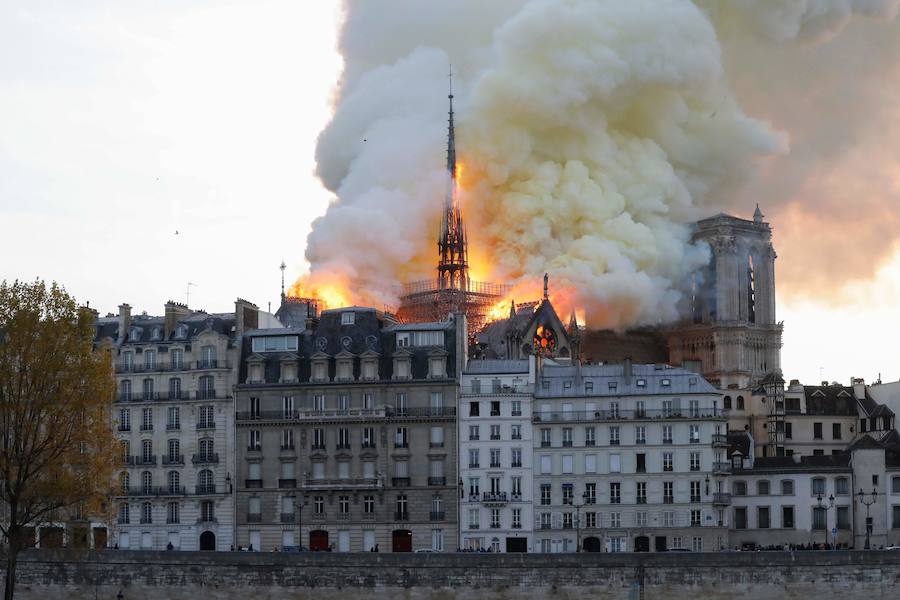 Fotos: Las imágenes del incendio de la Catedral de Notre Dame