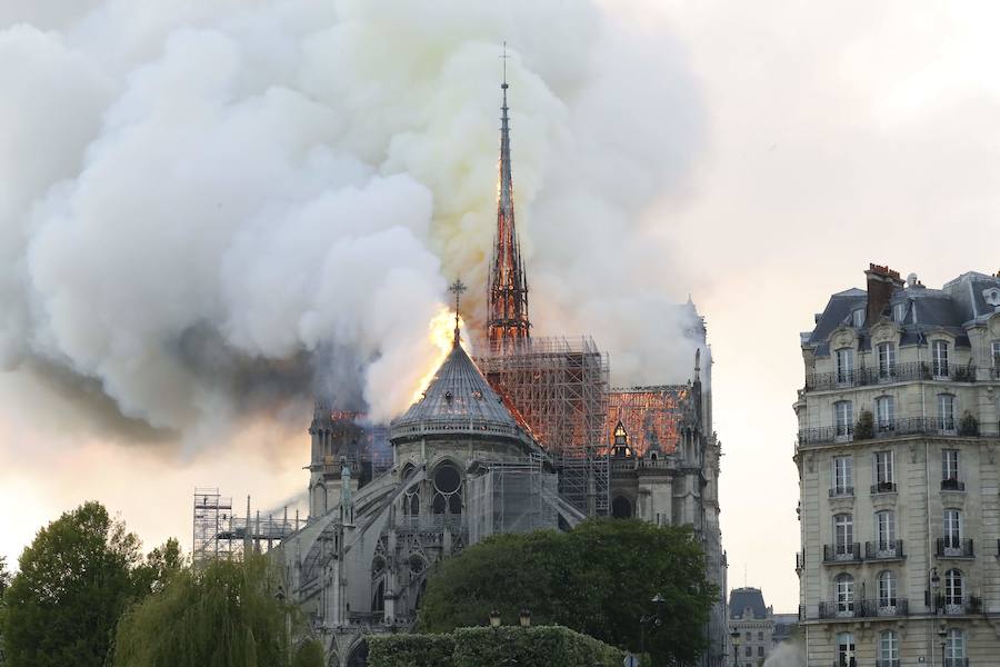 Fotos: Las imágenes del incendio de la Catedral de Notre Dame