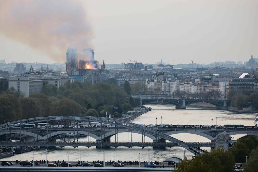 Fotos: Las imágenes del incendio de la Catedral de Notre Dame