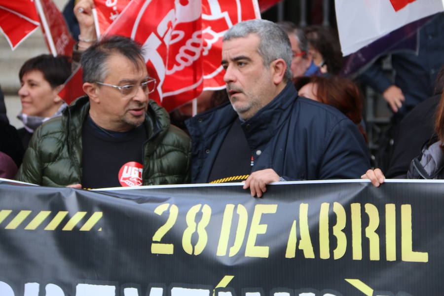 Fotos: Protesta contra el repunto de la siniestralidad laboral en León