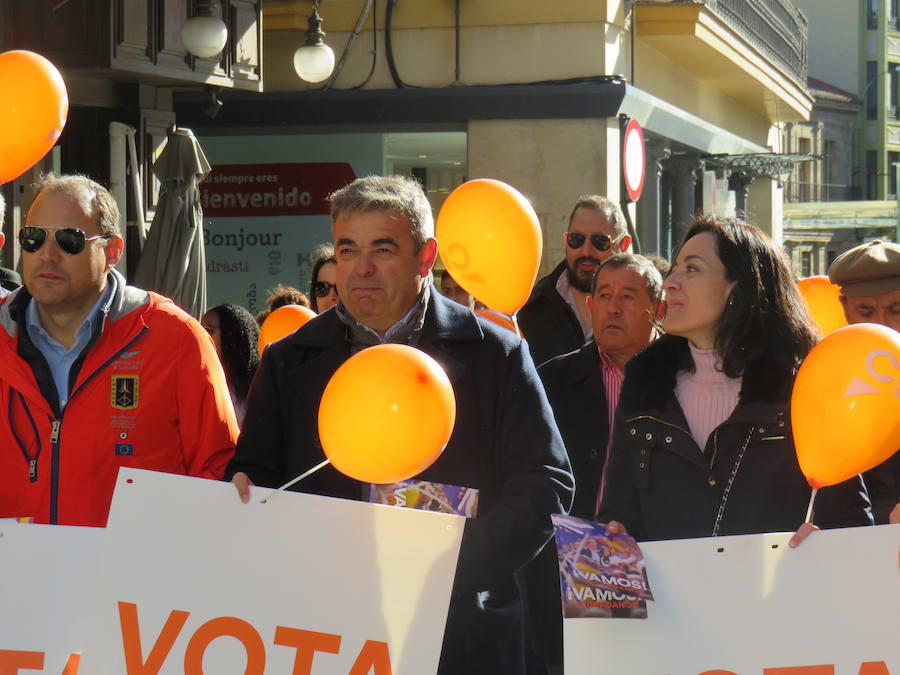 Fotos: Ciudadanos despide su campaña en el centro de León