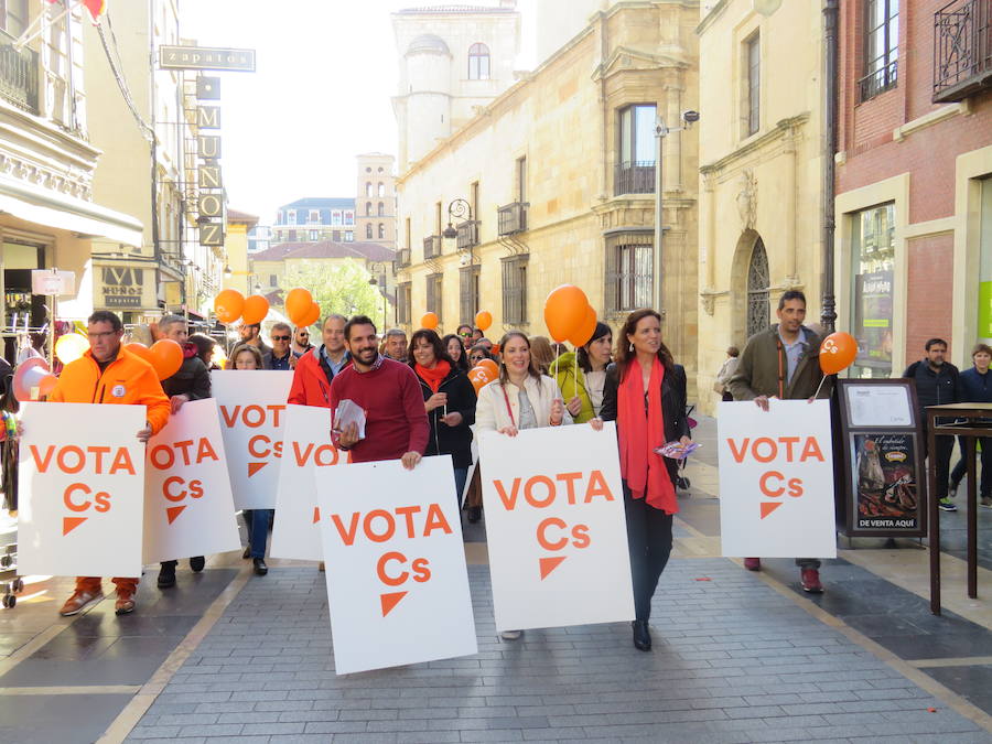 Fotos: Ciudadanos despide su campaña en el centro de León