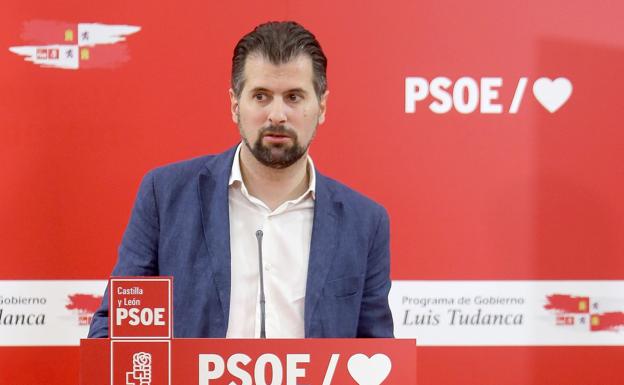 Luis Rudanca, este lunes, durante su rueda de prensa.