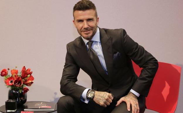 Beckham, en Madrid.