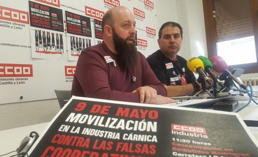 Representantes sindicales de CCOO. 