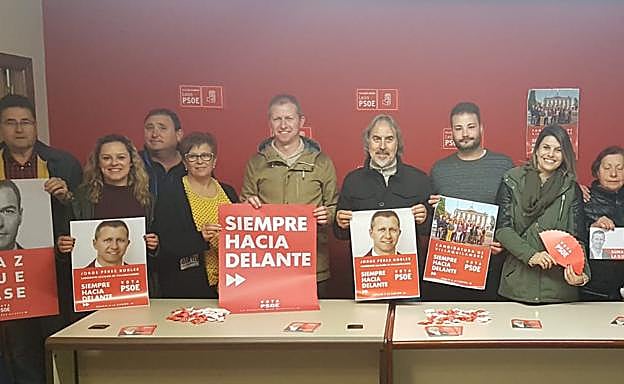 El PSOE y Jorge Pérez salen al 26M con la ilusión de revalidar la alcaldía