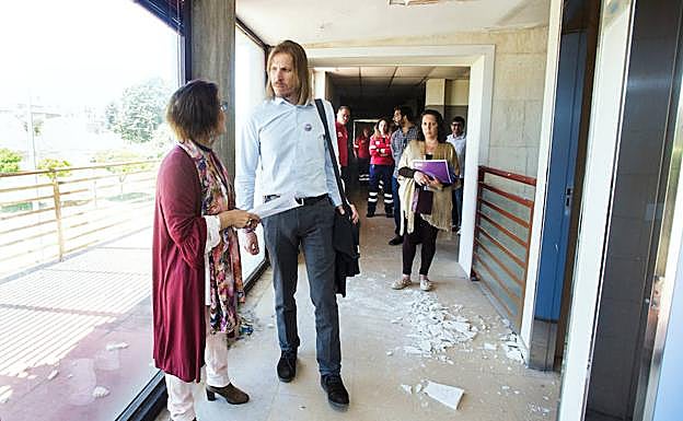 El secretario general de Podemos y candidato a la Presidencia de la Junta, Pablo Fernández.